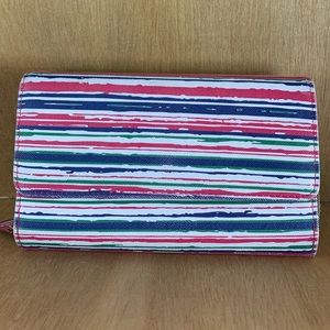 Striped Multi Section Wallet